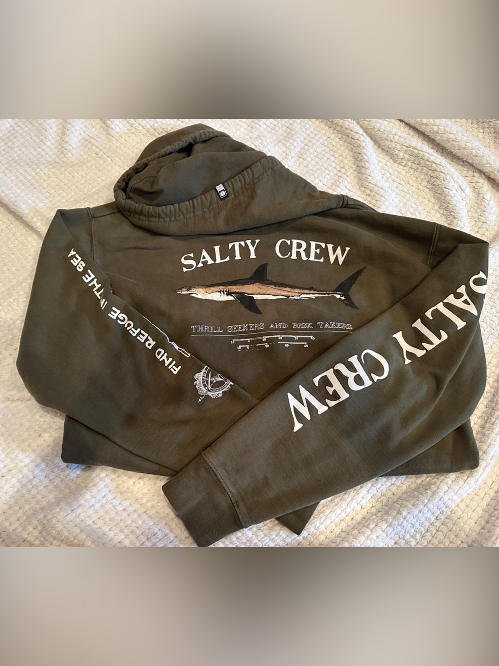 Salty Crew Olive Green Pullover Hoodie